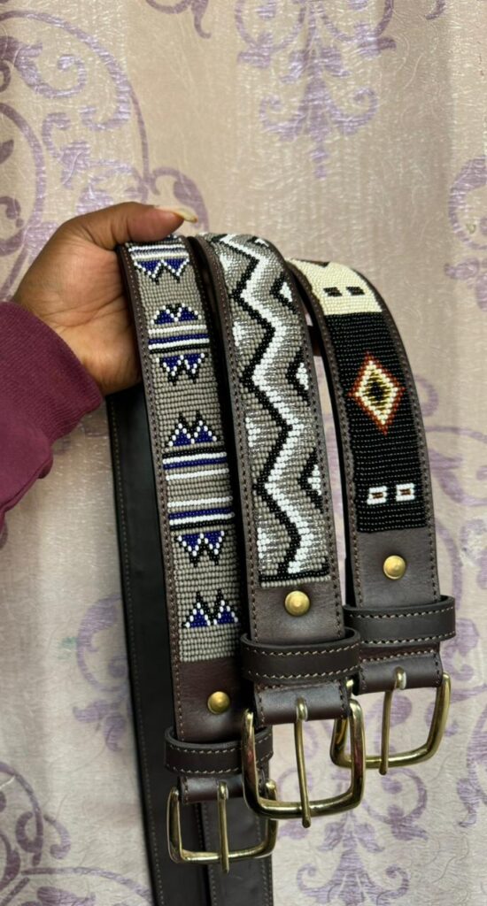 Beaded Leather Belts